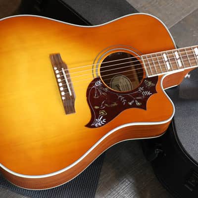 Minty! 2024 Gibson Hummingbird Standard EC Acoustic Guitar Lightburst + OHSC image 3