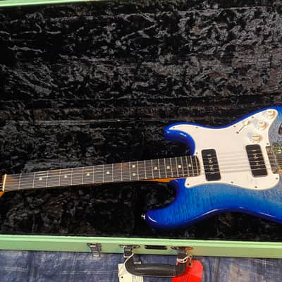 MINTY ! 2021 Fender Limited American Ultra Strat HSS - Denim Burst - GC Limited Edition - 8lbs - Lollar Upgraded P90 Pick-Ups image 11