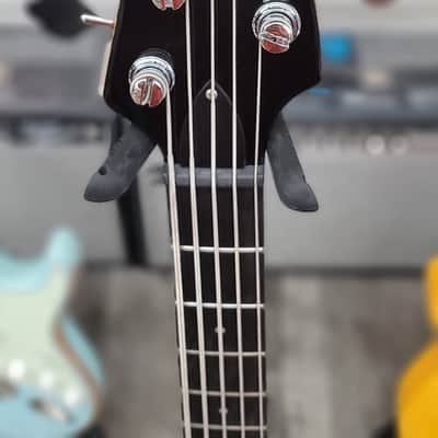 AIO Wolf JB5 5 String Jazz Bass - Ebony New Model w/ Humbucker PU GS-001 image 4