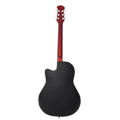 41 inch Cutawary Round Back Acoustic Guitar Spruce Top Grape Hole 2020s - Burlywood image 10