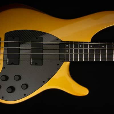KLOS Apollo IV Custom Bass - Mahogany body / Gold Finish - Carbon Fiber neck -  NEW! 3 band EMG EQ & Pick up system - 8.1 pounds image 18