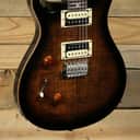 PRS SE Custom 24 Lefty Left-Handed Electric Guitar Black Gold Burst w/ Gigbag
