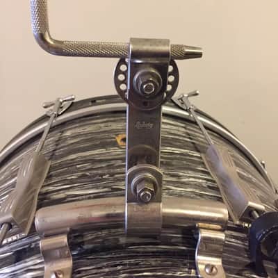 1966 Ludwig Black Oyster Pearl Club Date Drum Kit - w/matching Snare Drum RINGO! image 18