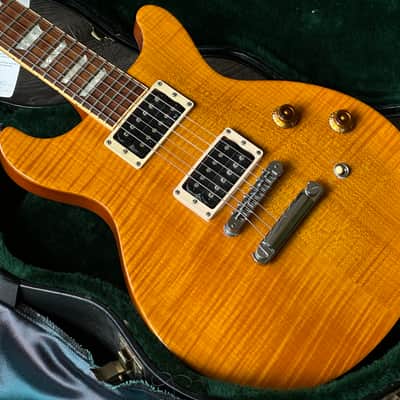 1998 Gibson Les Paul Standard DC Doublecut Trans Amber image 3