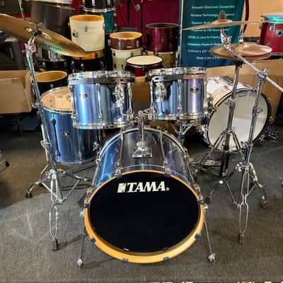 Tama Superstar 5 piece /all hardware/ cymbals 2020 - blue metallic image 3