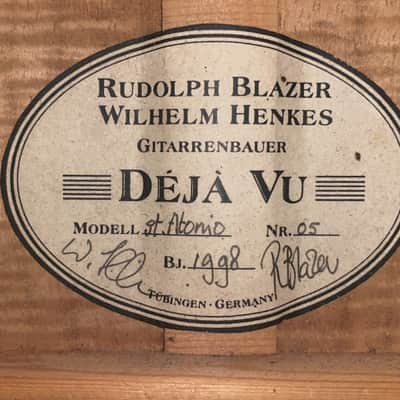 Blazer & Henkes OM-42 1930 from 1998 - Deja Vu Mod. St. Antonio - fine handmade acoustic guitar! image 16