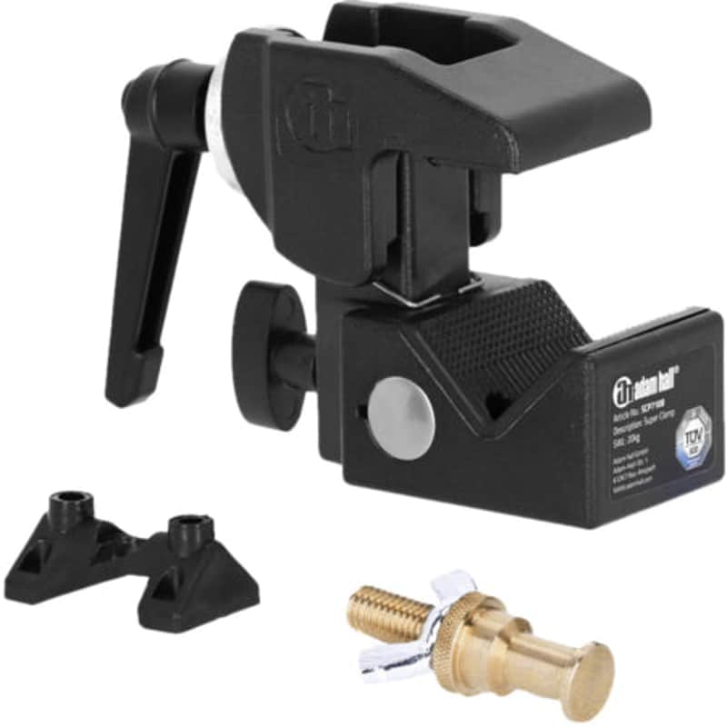 Gravity Stands GR-SCP710BSET1 | 13-53mm Super Clamp Set | TV16 Spigot Mounting Kit image 1