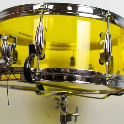 Standard Drum Co. 6x14 Yellow Acrylic Snare Drum image 4