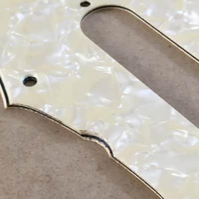 Aged Vintage Reissue USA Relic Pickguard Fender Mustang Guitar Aged Cream Pearl image 12