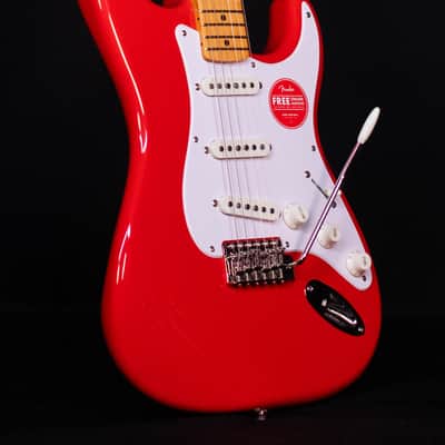 Squier Classic Vibe '50s Stratocaster, Maple FB, Fiesta Red image 4