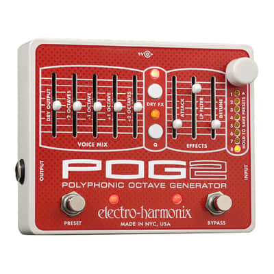 Electro Harmonix POG2 Polyphonic Octave Generat or Guitar Effects Pedal - Effect for Guitars image 1