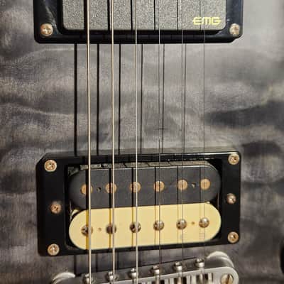 Schecter C-1 Platinum Rosewood Fretboard See-Thru Black Satin w/ Upgraded Bridge EMG & Changed Tuners image 8