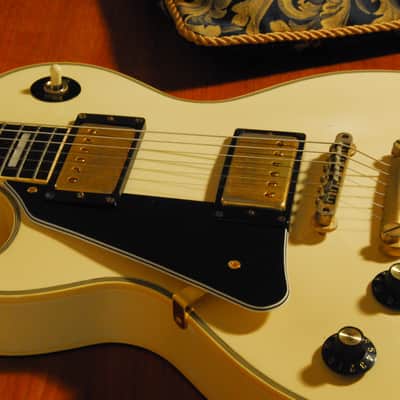 Lefty Burny Les Paul Custom 80's White image 6