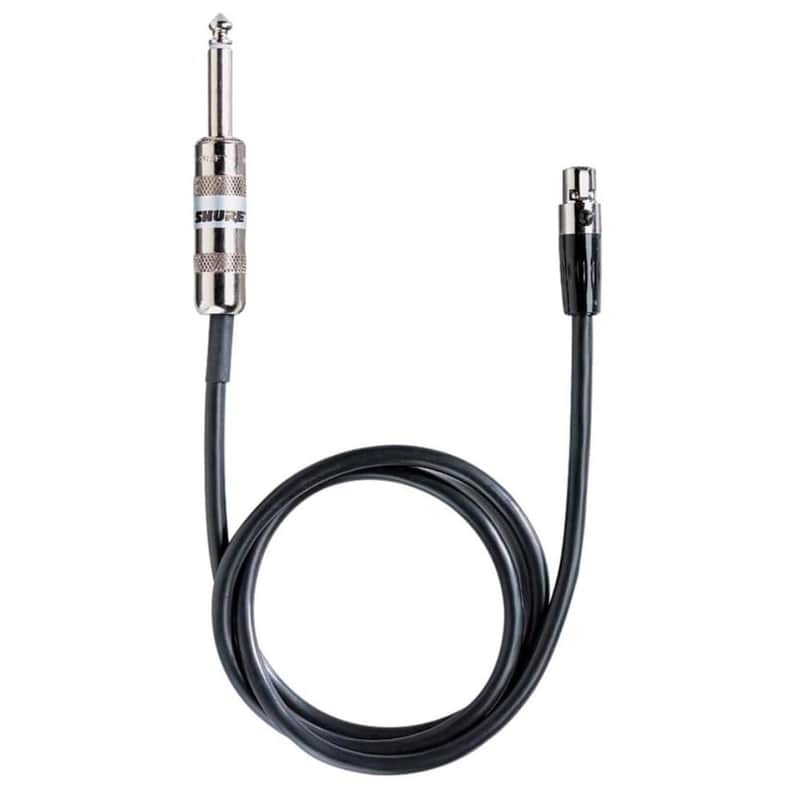 Shure WA302 Instrument and Guitar Cable with 1/4" Phone and 4-pin Mini Connector image 1