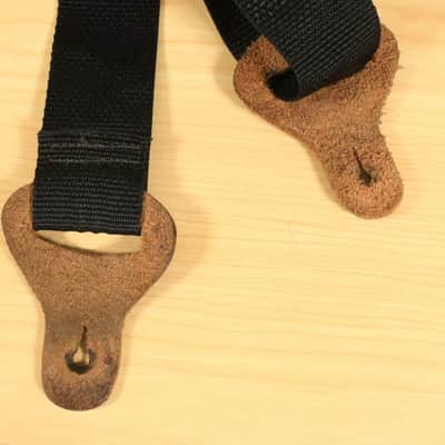 Vintage Ace USA Black Polyweb Guitar Strap Made In USA Adjustable image 5