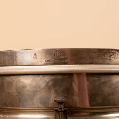 1930s Leedy 5x14 Nickel Over Brass Utility Snare Drum image 9