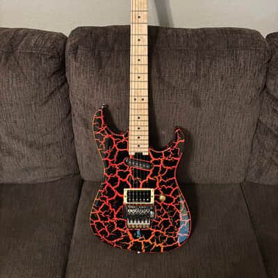 Charvel Predator Lava / Fire Red Crackle image 2