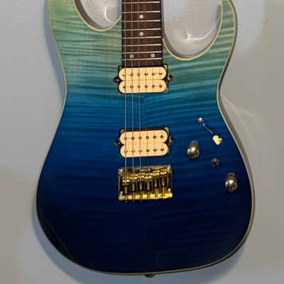 Ibanez RG421HPFM 2019 - Present - Blue Reef Gradation image 4
