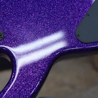 Ernie Ball Music Man DarkRay Bass Plasma Purple 4-String Electric Bass w/Case image 17