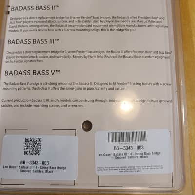 Leo Quan Badass III 4 string - Black image 3