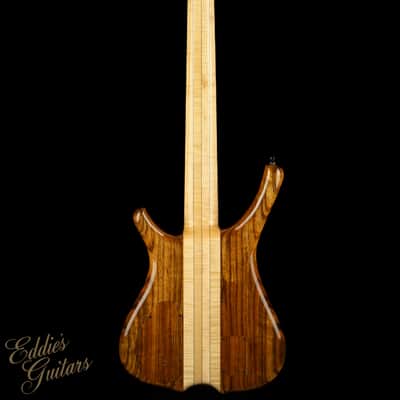 2023 Warwick Custom Shop Masterbuilt Infinity Flamed Maple 5 String - Natural Transparent High Polish image 5