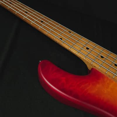 Lakland Skyline 55-02 Deluxe Satin Cherry Burst 5-String Bass image 13