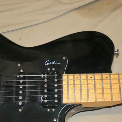 Godin SDxst SD XT HSH Guitar Black / Maple Neck image 4