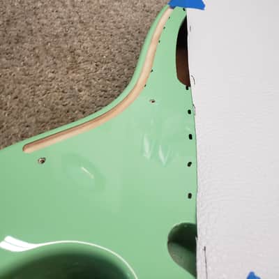Custom Designed & Crafted - Surf Green Tele Thinline style/African Turquoise Stones - RSG Serial #058 2024 image 19