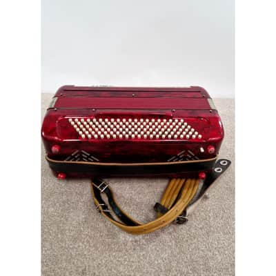 Marinucci 120 - Accordion - Red - Refurbished w/ Hard Case image 8