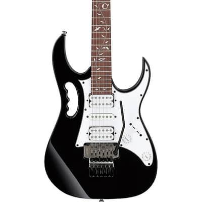 Ibanez JEMJR-BK Steve Vai Signature with Jatoba Fretboard 2022 - Present - Black image 4