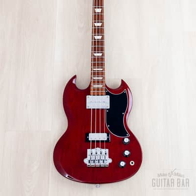 2018 Gibson SG Standard Bass Vintage Reissue EB-3 Gloss Cherry, Near-Mint w/ Case & Hangtags, Yamano image 2