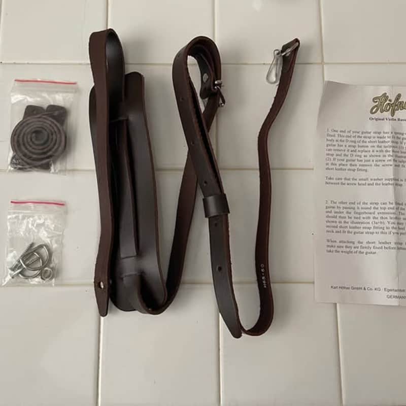 Höfner Original Leather Strap for Beatle/Club Bass image 1