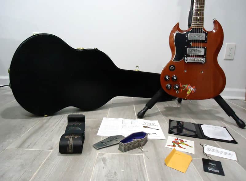 2020 Gibson USA Custom Shop Tony Iommi 1964 SG Special Monkey Guitar Black Sabbath - SIGNED image 1