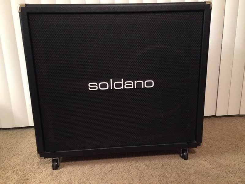 Soldano 2x12 Open Back Speaker Cab Un-Loaded Early 2000s - Black image 1