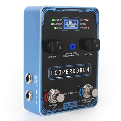 YUER Guitar Loop Pedal 2 in 1 Looping & Drum Machine Pedal image 3