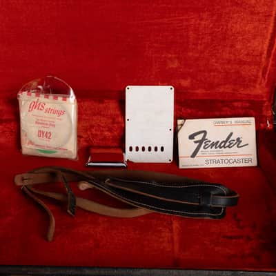 Vintage 1974 Fender Stratocaster Maple Fingerboard Olympic White With OHSC image 18