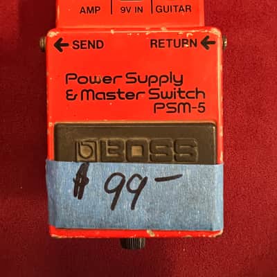 Boss PSM-5 Power Supply & Master Switch (Red Label) 1984 - 1990 - Red image 1