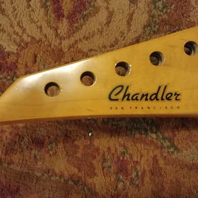 Chandler Super Strat Body And Neck - 80s? 90s? Blue Flame - Similar to Kramer or Jackson image 4