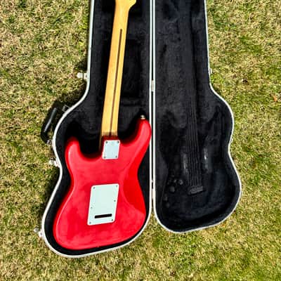 1995 Fender Stratocaster MIM Squier Series - Dakota Red w OHSC image 2