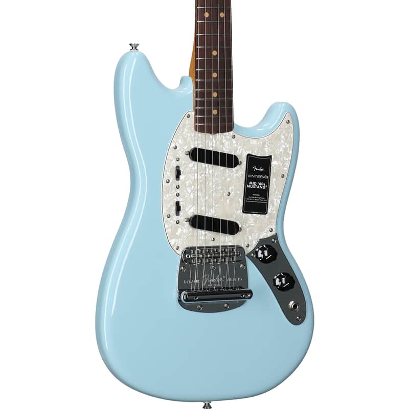 Fender Vintera III Mid 60s Mustang Electric Guitar, Sonic Blue