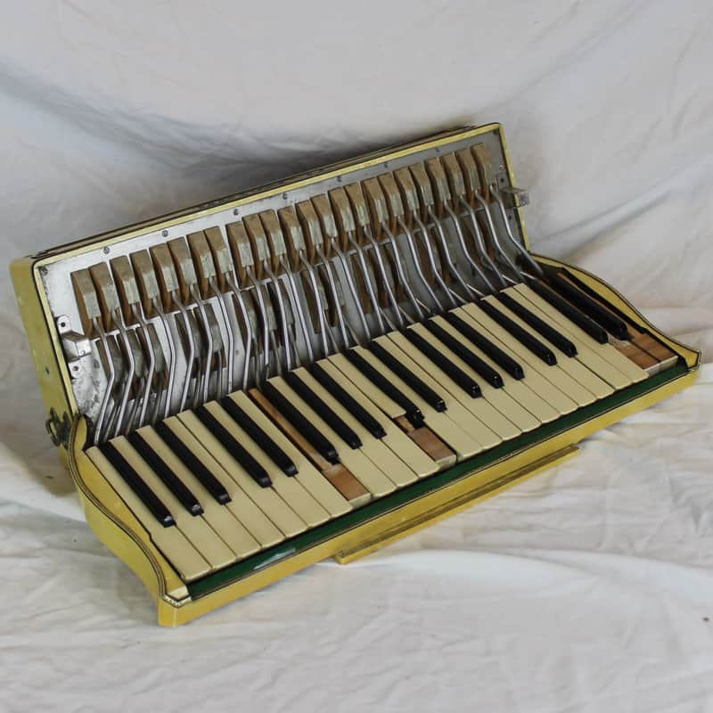 A. Rosati Accordion Part - White Pearl Treble Section & Grill for Accordion (18.50" x 7" x 2.25") image 1