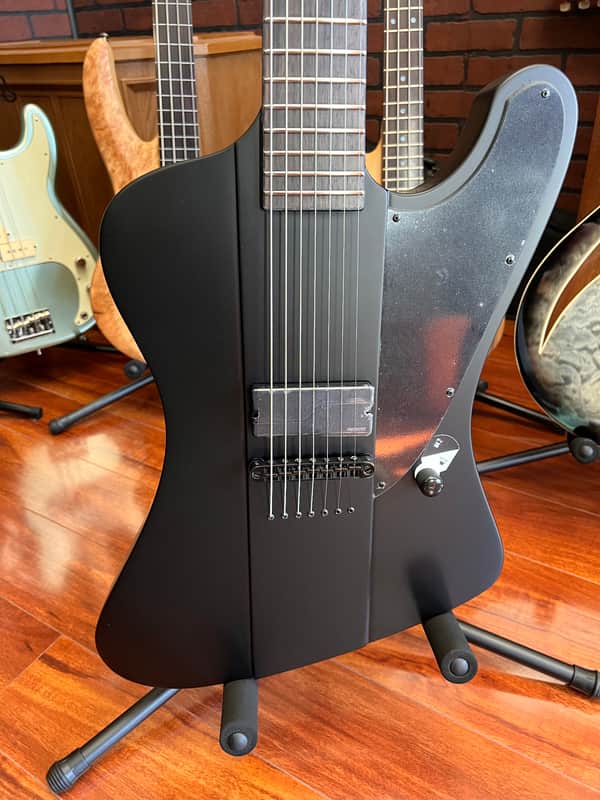 ESP LTD Phoenix-7 Baritone Black Metal | Reverb