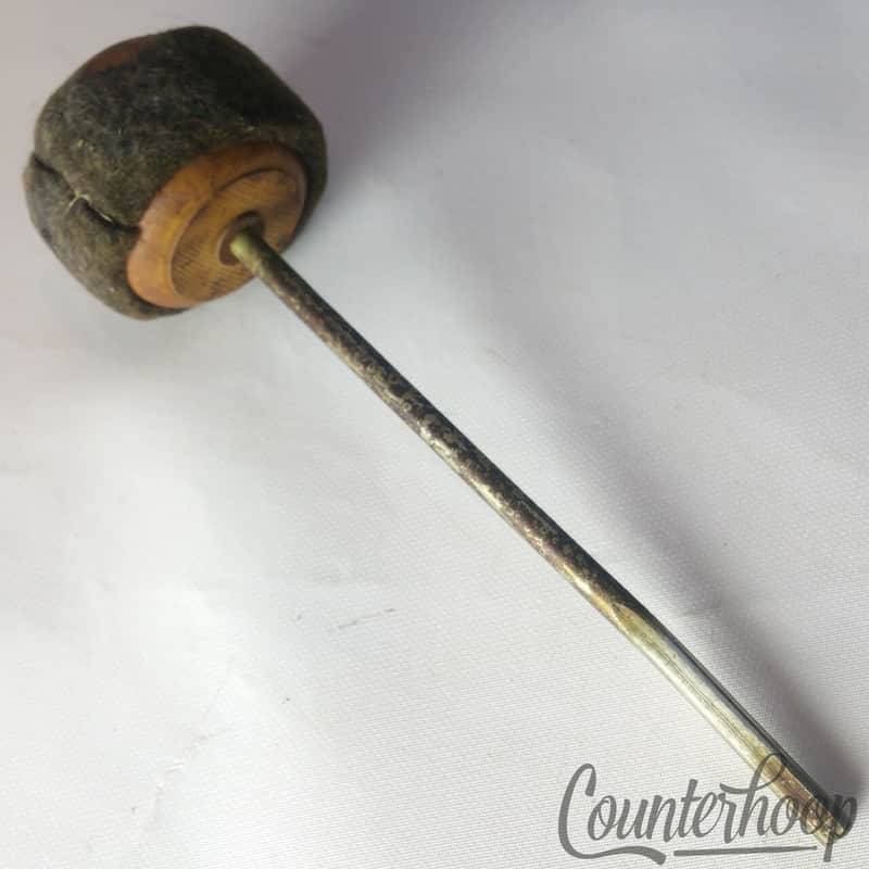 Leedy&Ludwig Bass Drum Pedal Beater Rod Wood Head w/ Felt Vintage 50s USA image 1