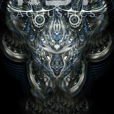 "Jester Alien" by Johnathan Singer - 244 Portrait Acoustic Panel (Ceiling Mounted/RGB LED Front & Backlighting) image 3
