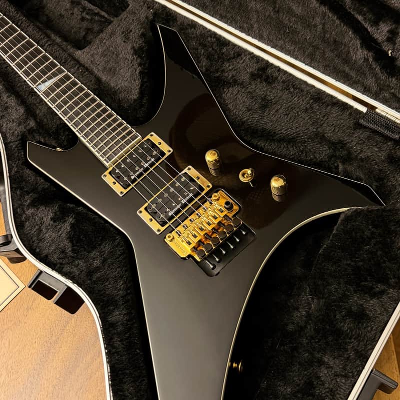 Jackson USA Warrior Custom Shop 2014 JCS Special Edition Slab Body, Black & Gold - Seymour Duncan Black Winter Pickups image 1