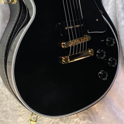 NEW! Gibson Les Paul Custom - Dealer Select - P90 Pick-Ups - VOS Ebony Finish - Custom Shop M2M - Authorized Dealer - Only 9.1 lbs - G07099 image 7