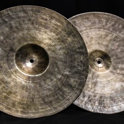 K. Zildjian 14" Old Stamp Hi-Hat Cymbals (Pair) 1930 - 1958