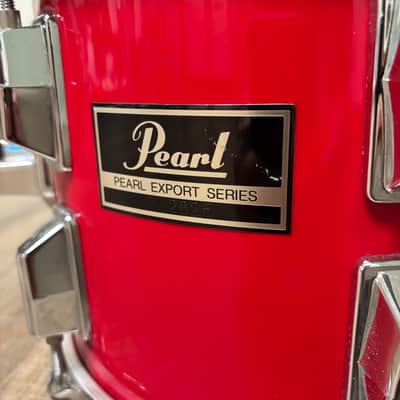 Pearl Export EX 10"x8" Rack Tom Drum Late 1980's - Coral Red image 6