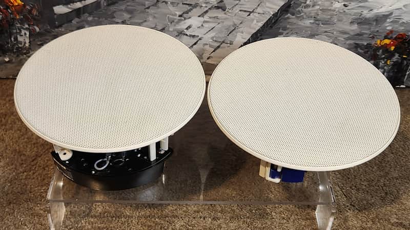 Yamaha The Yamaha NS-IC600  2-way coaxial in-ceiling speaker 90s  - White image 1