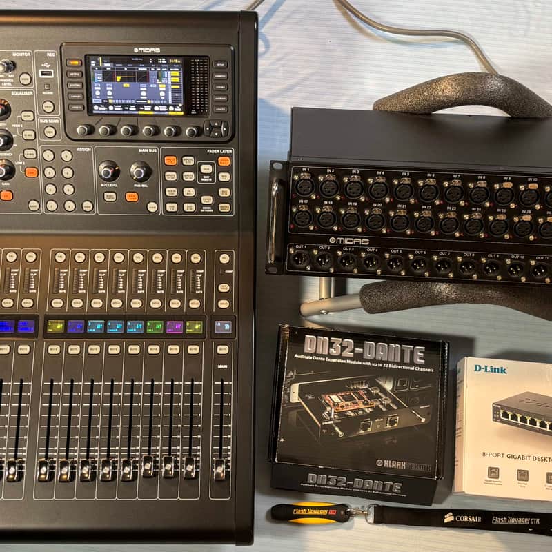 2018 – Present Midas M32R LIVE Digital Mixing Console Black